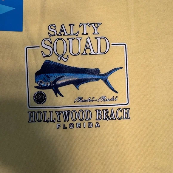 Salty squad shirt small yellow NWT - Picture 4 of 5